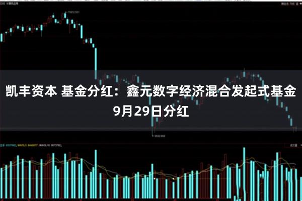 凯丰资本 基金分红：鑫元数字经济混合发起式基金9月29日分红