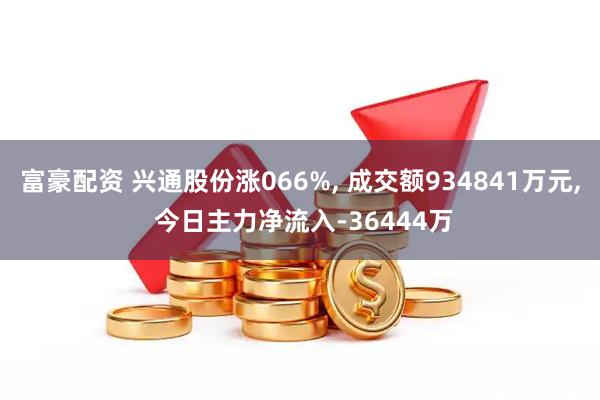 富豪配资 兴通股份涨066%, 成交额934841万元, 今日主力净流入-36444万