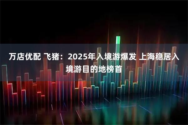 万店优配 飞猪：2025年入境游爆发 上海稳居入境游目的地榜首